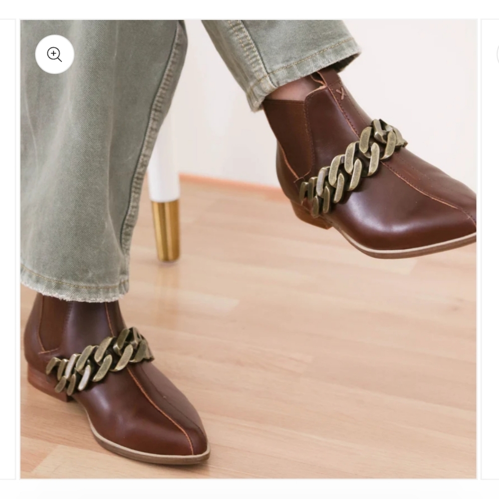 Kelsi Dagger Slow Coffee Leather Bootie